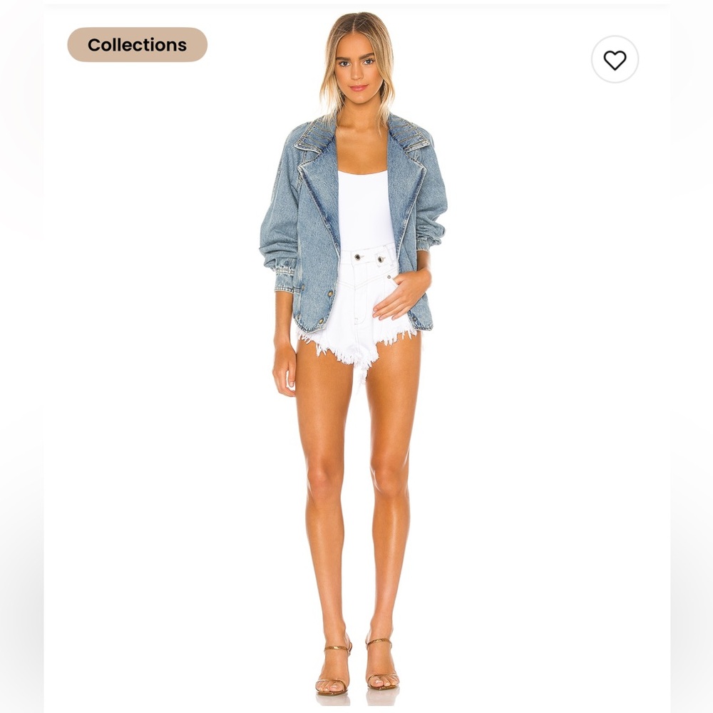 Retrofete X REVOLVE Tessa Cut Off Denim Shorts size 24